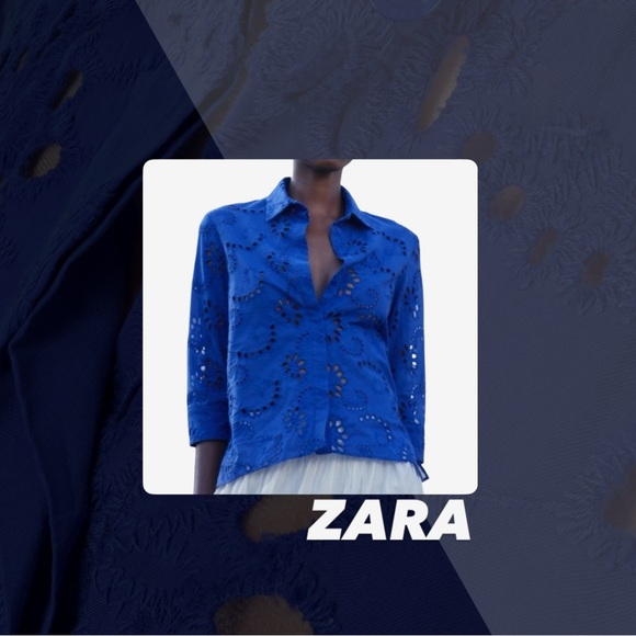 Zara Tops - NWOT Zara Embroidered Eyelet Blouse
